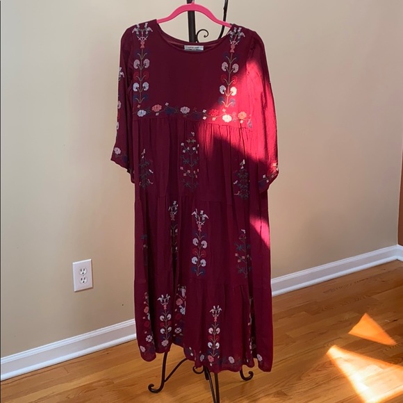 orange creek Dresses & Skirts - Embroidered Midi Dress